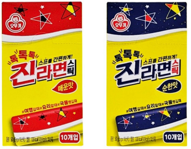 마담K 진라면 스틱 스프 매운맛 순한맛, 1세트, 5g