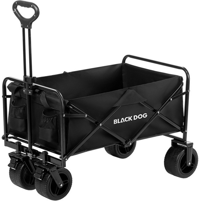 BLACKDOG 시티워크 회전형 바퀴 캠핑웨건 100L CBD2300JJ023, 1개, 블랙