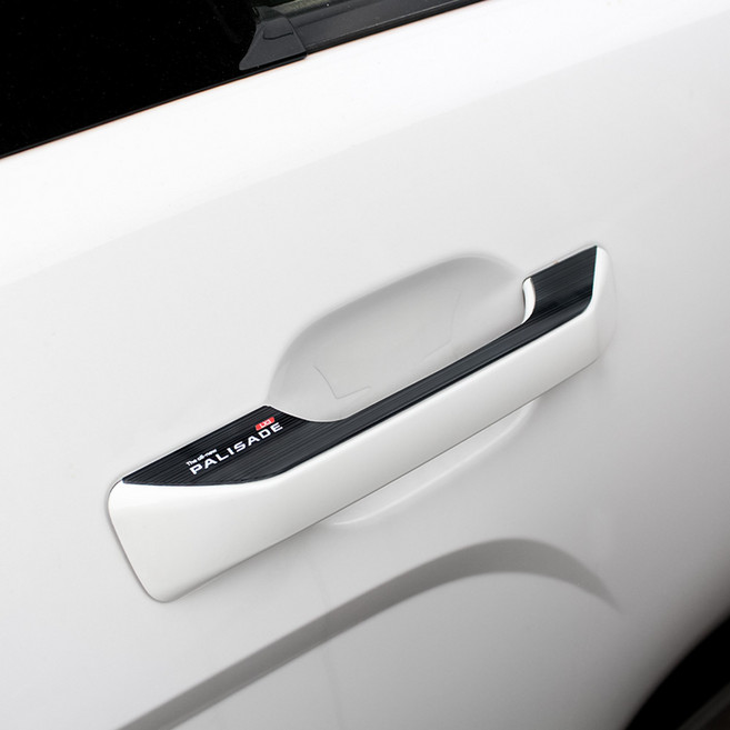 영카클럽 디올뉴 팰리세이드 LX3 호환 도어외캐치 손잡이 헤어라인 아크릴 몰딩 커버, 도어캐치