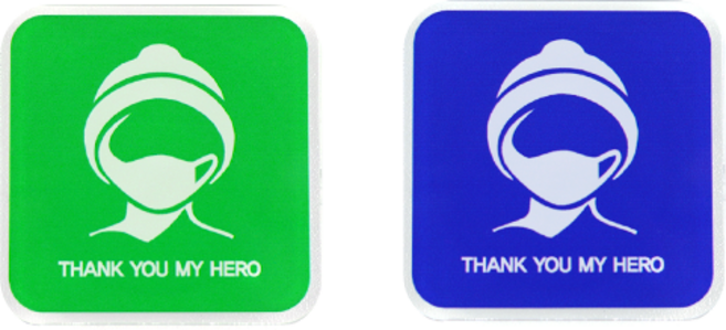 땡큐마이히어로 소아암 후원 시그니처 심볼 맥세이프 스마트톡 - 너와 나의 모든 순간, 그린, 1개