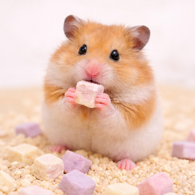 [국내산] 햄스터 이갈이 간식 그릭 요거트 플레인+딸기+블루베리, 30g, 1개