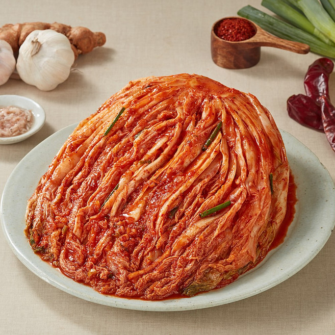 한울 포기김치 1kg+1kg 총 2kg 신선한 배추로 만든 아삭한 즉석 반찬 밥반찬 가정용 캠핑용, 1개
