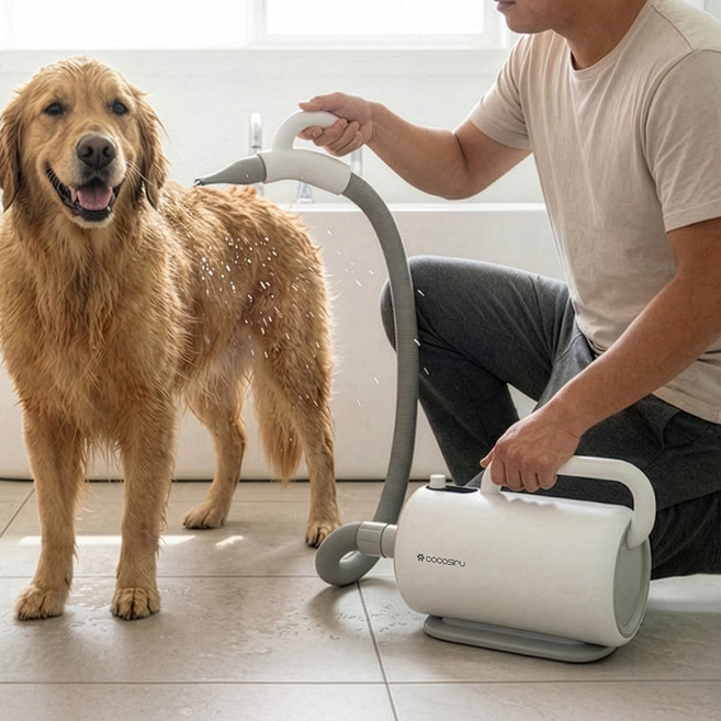 코코시루 에어탱크 강아지 드라이기 C1200PB-D 펫 털 말리는 기계 대형견 애견 드라이룸