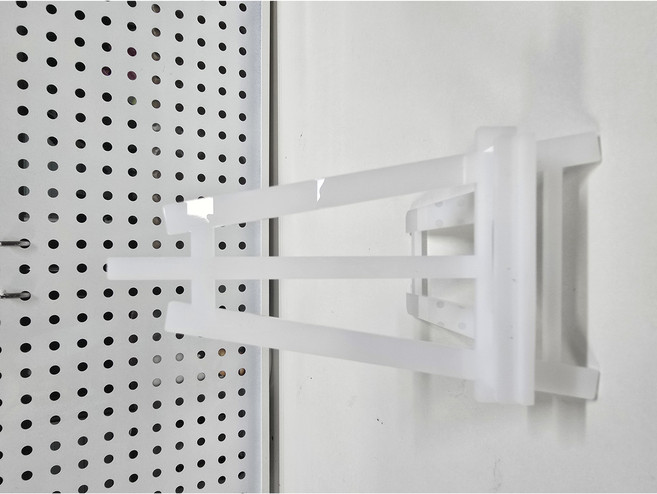 비즈포유 화이트 아크릴 이젤 스탠드 거치대 국내제조, 1개