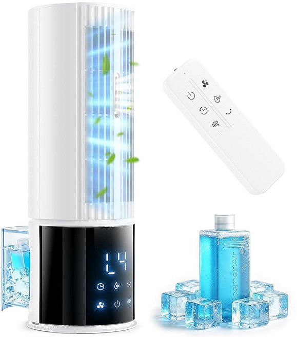 Portable Air Conditioners Evaporative Swamp Cooler Cooling Tower Fan with Mist Humidifier 3 Spe, Portable Air Conditioners, Eva