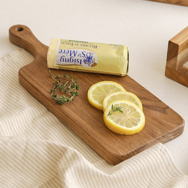 네이쳐리빙 티크 플레이팅 원목 나무도마