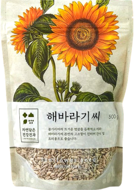미동농산 자연담은 해바라기씨, 1개, 500g