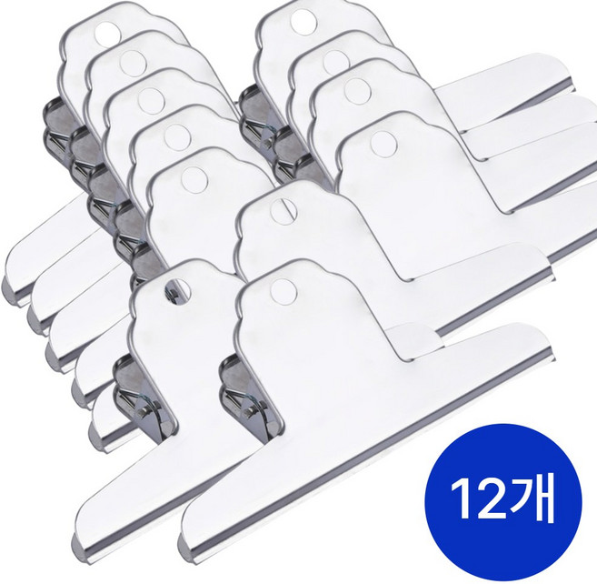 15cm 대형 단단한 서류집게 3개입 문서 스텐 사무용 클립 제본 집게, 12P 1개, 특대
