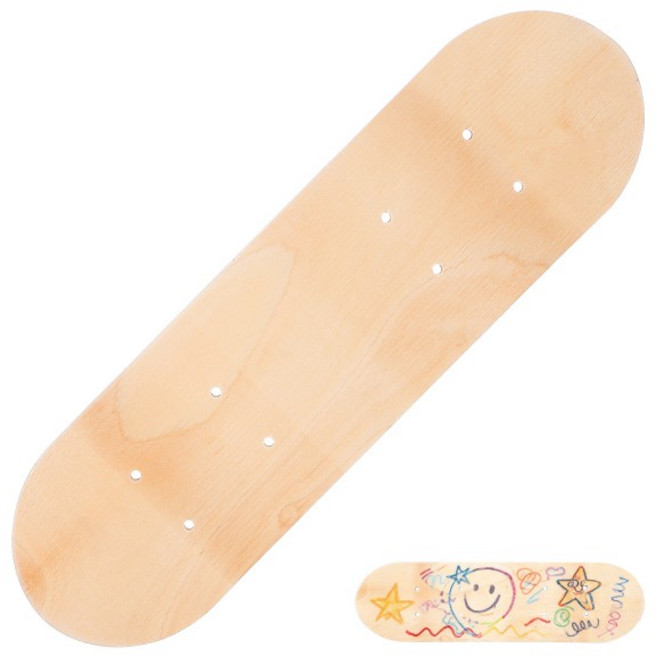 쿠쿠스토어 블랭크 롱보드 데크 성인 사이즈 스케이트보드 메이플 우드, 02 1 lbs