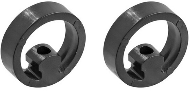 세그웨이나인봇 2pc 핸들 바 리테이닝 링 전기 스쿠터 세그웨이 ninebot max g30 g30d 난간 수도꼭지 수리 부품 호환, 검은색