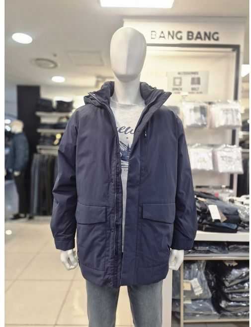 뱅뱅 남성 후드탈부착 사파리 패딩점퍼 NUL624