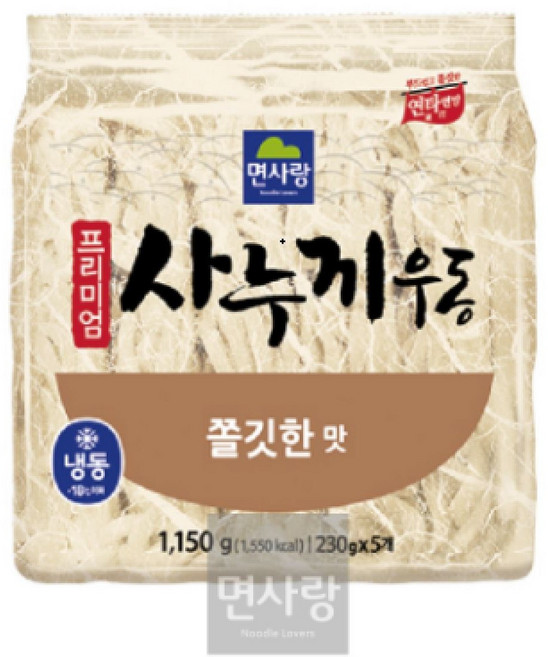 면사랑 프리미엄 사누끼우동 쫄깃한맛, 230g, 20개