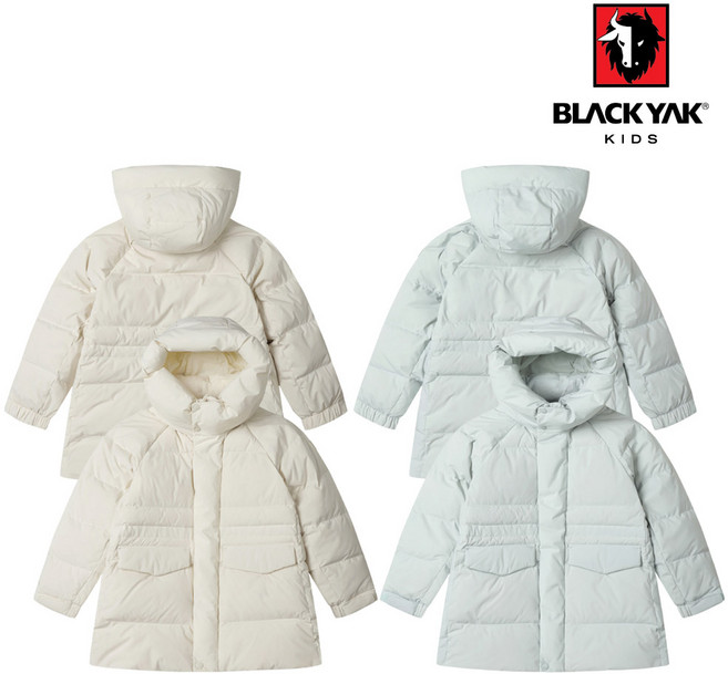블랙야크키즈 패딩 덕다운 히말아야 푸르나 야상 구스 다운 롱패딩 점퍼 자켓