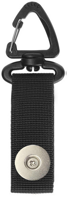 인씨네 배달대행 오토바이 라이더용 N극 자석 조끼고리 딱판 찍판 카라비너 안전고리 휴대폰 거치대, 블랙, 블랙, 2단 카라비너