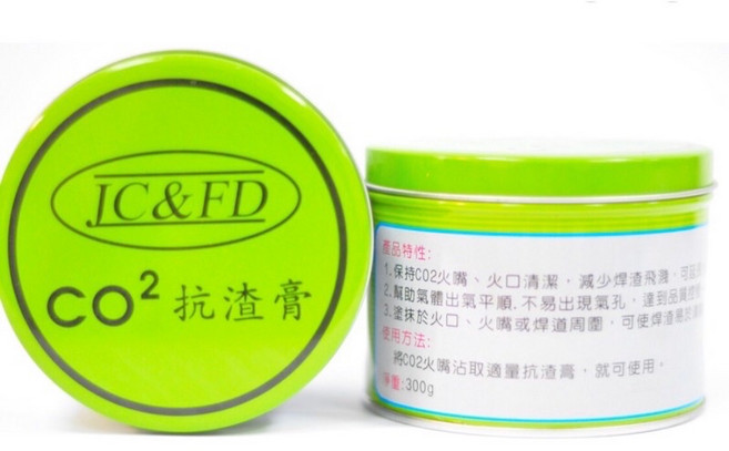 JC&FD CO2抗渣膏 焊接防飛濺膏, 1個, 綠罐(JC&FD）, 綠罐(JC&FD）