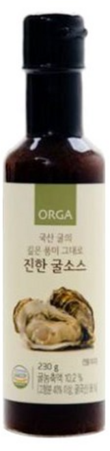 올가홀푸드 국산 굴의 깊은 풍미 그대로 진한 굴소스, 230g, 2개