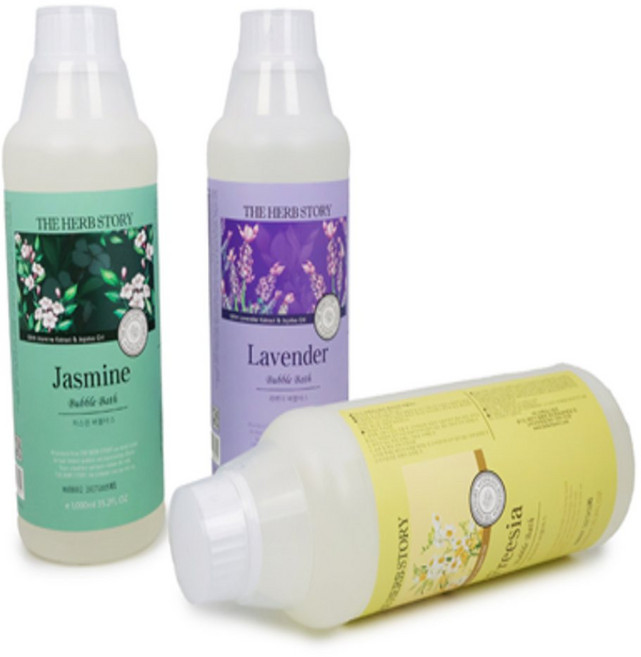 아랫채상점 더허브스토리 거품목욕제 1000ml 버블바스, 자스민