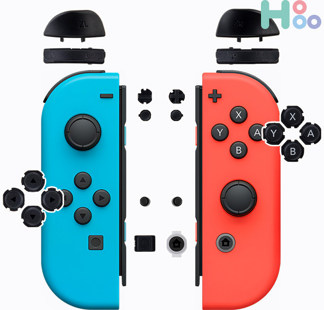 닌텐도 스위치 조이콘 수리 AS 버튼세트 교체 부품 자가수리 악세사리, 1개