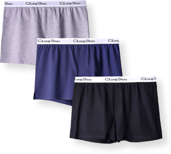 바디스윗 주니어 남아 순면 밴딩 트렁크 사각팬티 3종 세트