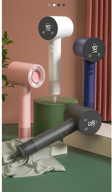 NEW 차이슨 스마트 LED 터치 BLDC 드라이기 한국코드v, 블루, 헤어드라이기