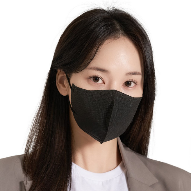 "수량한정 시즌특가" [5매입] KF94 맘편히 새부리형 컬러 미세먼지 보건용 일회용 황사 마스크 50매 소형, [5매입] KF94 소형 블랙, 1개
