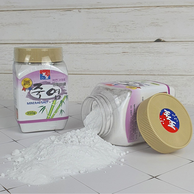 죽염 양치죽염 간수뺀 왕대나무 생활 죽염 350g 봉선화소금 저염 옥생죽염 양치용 가루, 2개