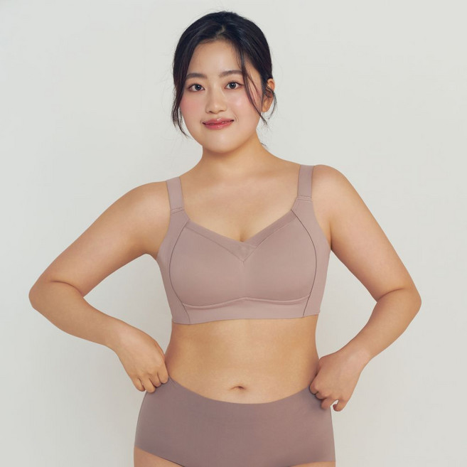 리아모르 가슴작아보이는 미니마이저 노와이어 리프팅 브라