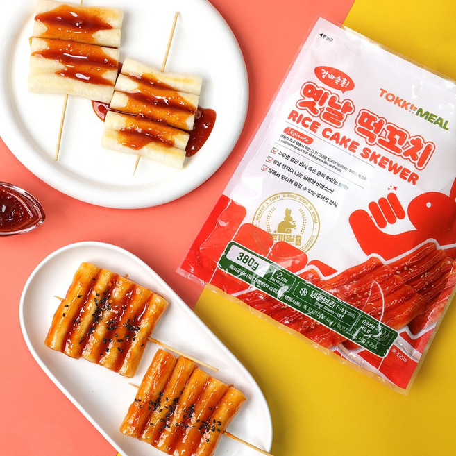 지브로와 추억의 간식 옛날 시장 양념 떡꼬치 75g * 4개 X 3팩, 3개