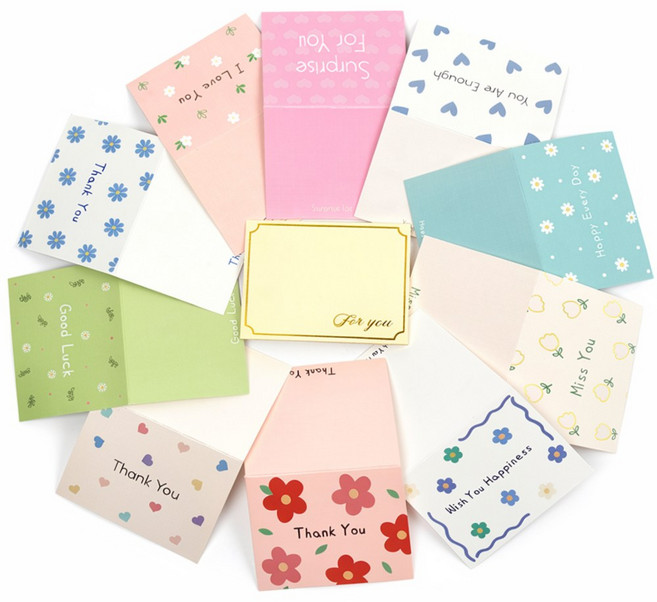 그니주니 미니 메시지 감사카드 10종 + 편지봉투, 10개, 혼합세트