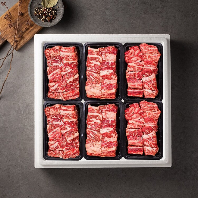 [안동한우][냉동] 한우갈비선물세트 1호 4.8kg [찜갈비 4.8kg / 1등급], 1개