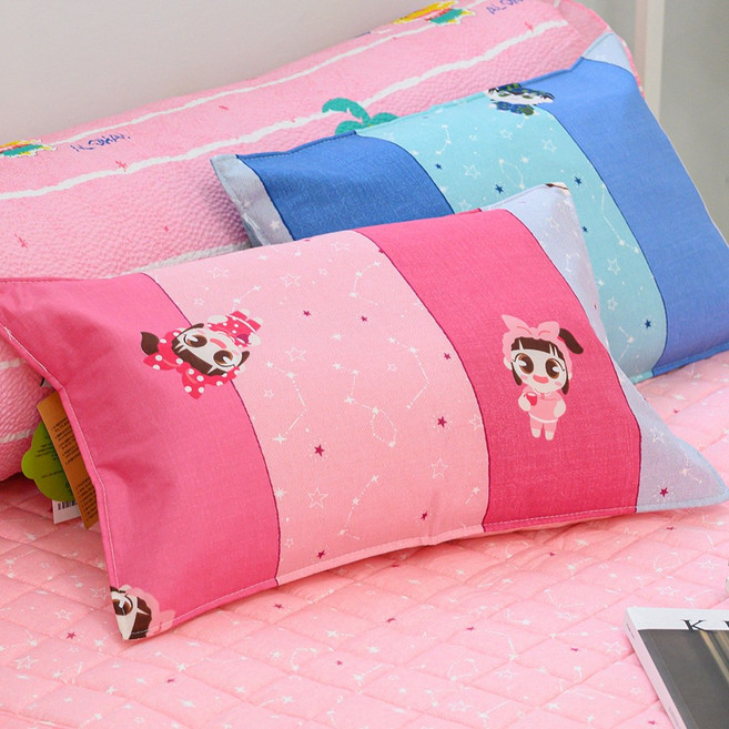 이솔홈 하리별자리 60수 아사 순면 워싱 베개 도레이솜포함 30X50, 하리별자리 베개, 핑크(도레이솜포함), 1개