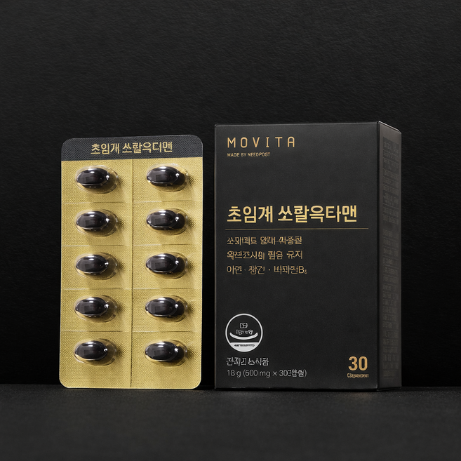 모비타 초임계 쏘팔옥타맨 600mg x 30정 쏘팔메토 건강기능식품, 2개