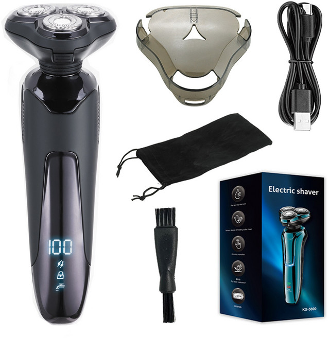 위니즈 남자 전기면도기 IPX7 완벽방수 전동 면도기 CP5801, 실버블루CP5801, 2025년 신제품