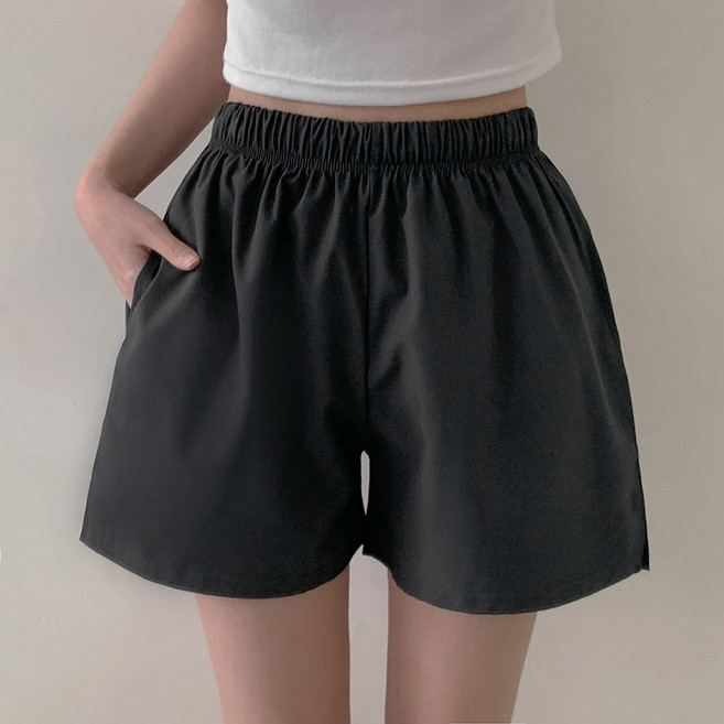 [비마이뮤즈] [장마룩] 인티드 바스락 밴딩 트임 3부 트레이닝 반바지