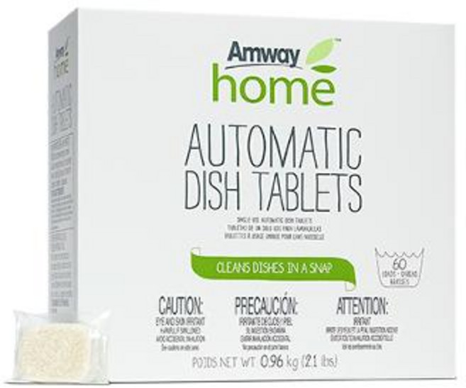 암웨이 디쉬 드랍스 식기세척기 세제 린스함유 올인원타입 16g 60개입