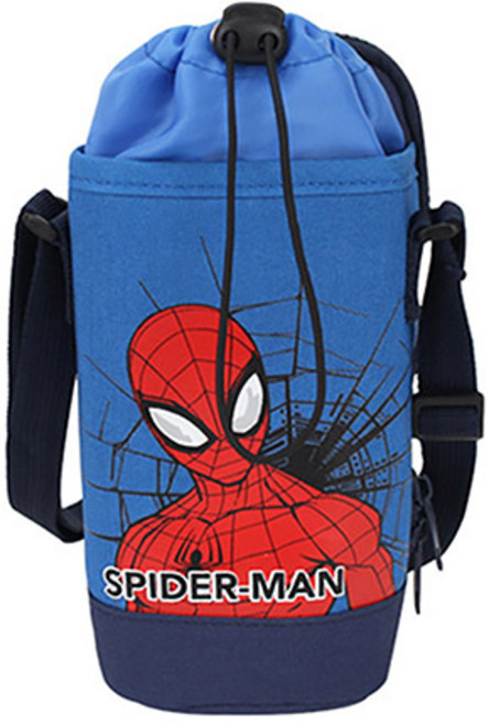 스파이더맨 물병파우치 멀티포켓 멀티수납 수저통수납, 스파이더맨 블루, 1개