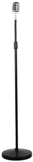 스탠드 마이크 레트로 옛날 마이크 방송 무대 소품, 1개