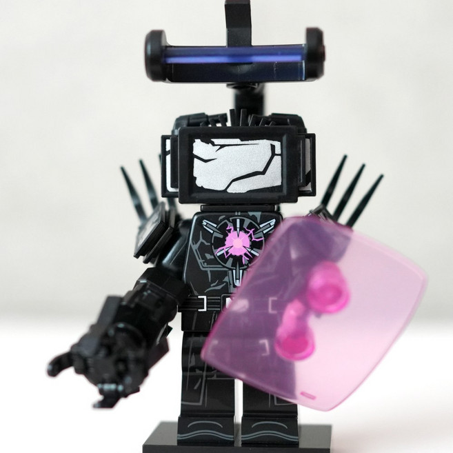 핸드브릭 팩토리 커스텀 미니브릭 피규어 스키비디 토일렛 호환 블록호환, 97. 전쟁 타이탄 TV맨, 1개