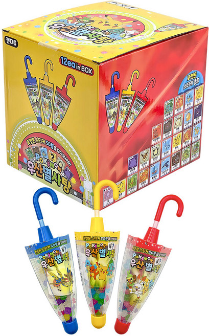 포켓몬 우산별사탕, 1박스, 360g