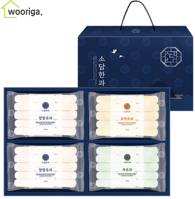 소담한과 찹쌀유과 선물세트 3호 명절 설날 추석선물세트, 1개, 500g