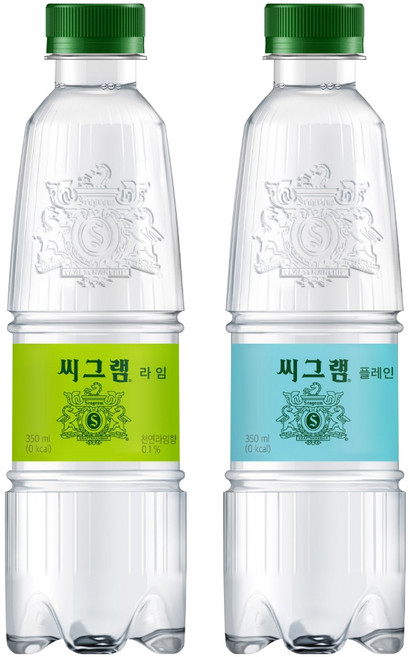 씨그램 350ml 라임12개 + 플레인12개 총24개 탄산수, 24개