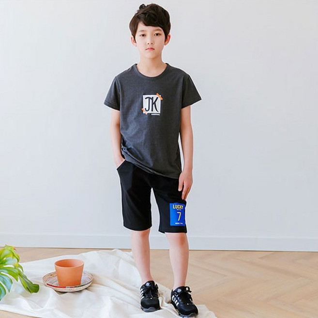 잭키드 남아용 통기성 JK 박스세븐 럭키 상하의 세트