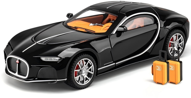1:24 부가티 대서양 Bugatti ATLANTIC다이캐스트 합금 자동차 모형 장식품 메탈 장난감 미니카 모델카, 블랙, 1개