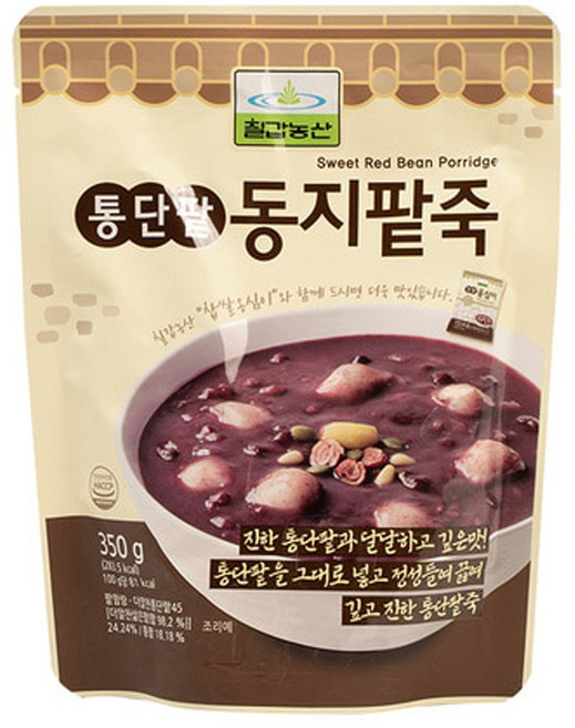 칠갑농산 통단팥 동지팥죽, 1개, 350g