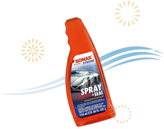 SONAX 차유리 세정제 243400 스프레이+씰 750ml 광택 발수 코팅 M9, 1개