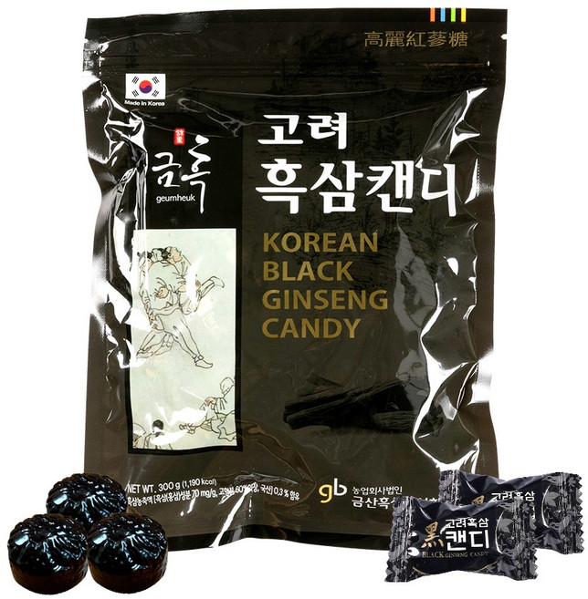 금흑 고려 흑삼캔디 300g 홍삼사탕, 1개