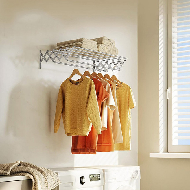 올스텐 벽걸이 접이식빨래건조대 빨래걸이 자바라 행거 선반, 올스텐자바라선반(LD53)