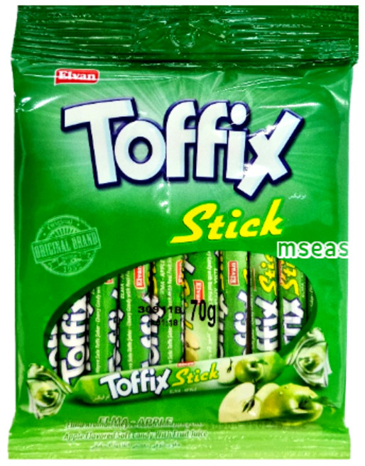 엘반 토픽스 스틱 츄잉캔디 사과맛, 2개, 70g