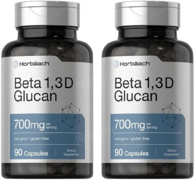 호바흐 베타 글루칸 1 3 D 700mg 90캡슐 2개 Beta Glucan