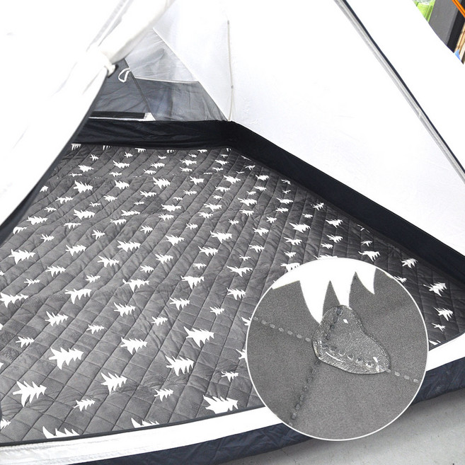 겨울 캠핑족 필수품 독립 난방 전기 온열매트 특대형 실버타운 우풍 무자계 외풍, 260x200